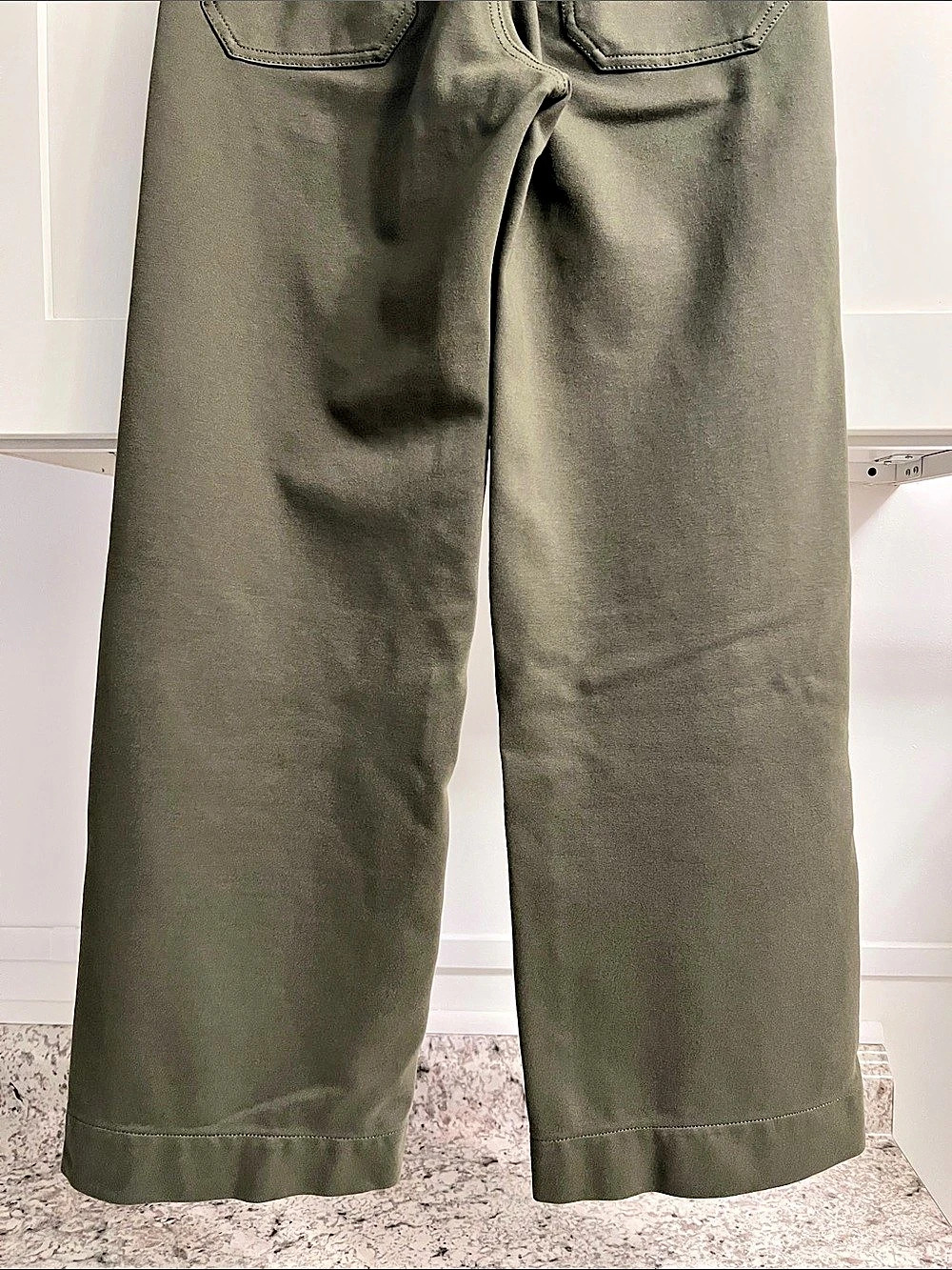 Maeve The Colette Wide Leg Pants in Green Waist 24 Like New - Picture 10 of 16